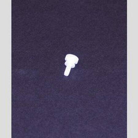 True Screw, 8-32 X 3/8 Knurl Hd Wht Nylon 927711